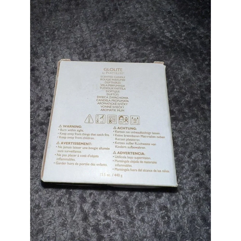 PARTYLITE Glo-Lite Jar Geranium Citronella Candle New in Box P2E/G26560 - Picture 5 of 9